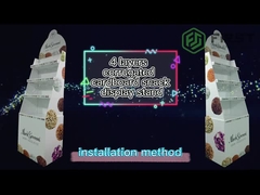 Aangepaste Retail Kartonnen Display POS Opvouwbare Golfkartonnen Vloer Display Plank