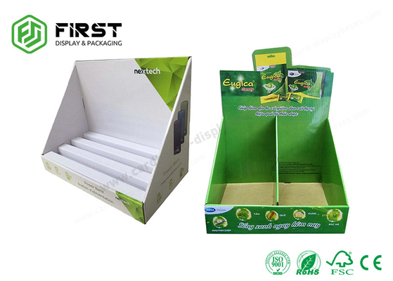 ODM Corrugated Countertop Display Matte Laminated Cardboard Counter Display Stand