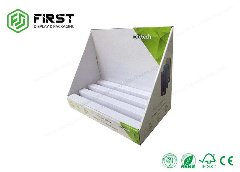 ODM Corrugated Countertop Display Matte Laminated Cardboard Counter Display Stand